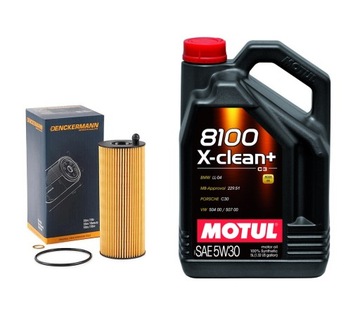 Filtr oleju + Motul 5w30 BMW 120d 318d 320d 520d