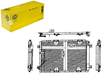 HELLA КОНДЕНСАТОР HELLA 9531065D20 9531065D21 322025