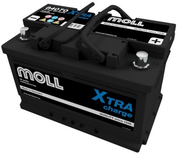 Акумуляторна батарея MOLL X-TRA CHARGE 70AH 700A 84070