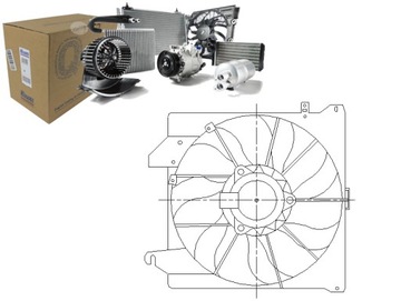 NISSENS WENTYLATOR CHŁODNICY FORD TOURNEO CONNECT