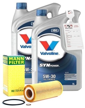 Масляний фільтр MANN + масло VALVOLINE 9L BMW 2.5 D 3.0 d