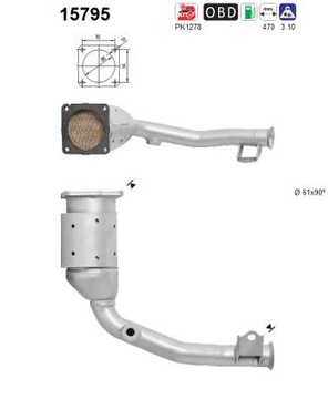 Katalizator FIAT FIORINO/QUBO/Citroen NEMO 1,4 07>