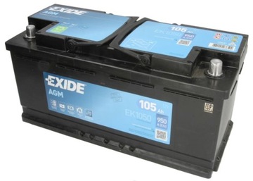 АККУМУЛЯТОР EXIDE AGM EK1050 105AH 950A + P AGM DOST