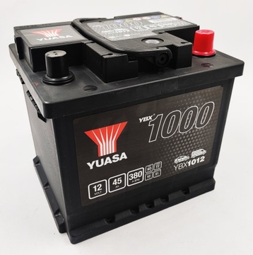 Акумулятор Yuasa YBX 1012 12V 45AH 380A P+