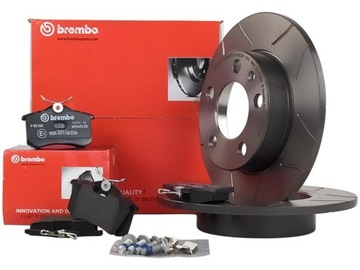 Brembo MAX диски + колодки t AUDI A1 8X A2 8Z 230 мм