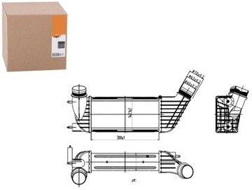 INTERCOOLER CHŁODNICA POWIETRZA DOŁADOWUJĄCEGO [NR