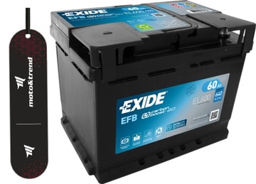 БАТАРЕЯ EXIDE EFB 60AH 640A P+ EL600