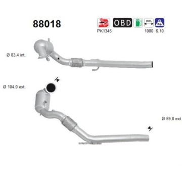 KATALIZATOR AUDI A3 SEAT LEON VW PASSAT B8