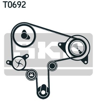 SKF vkma 94912 комплект ременя ГРМ