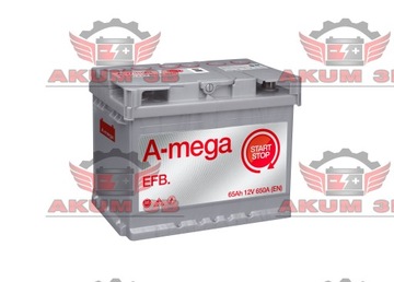Батарея AMEGA EFB 65ah 650a литі пластини