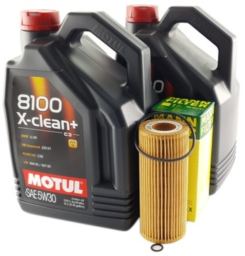 Масляний фільтр + 10л масла 5W30 MOTUL BMW 2.5 D 3.0 d