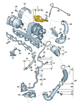 КОМПЛЕКТ ДЛЯ РЕМОНТА ТУРБИНЫ ГРУША VW 04L198716