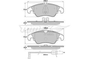 Гальмівні колодки TOMEX BRAKES TX 17-13