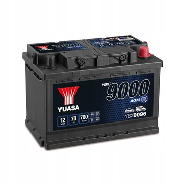 Akumulator rozruchowy 12V 70Ah 760A Yuasa YBX9096
