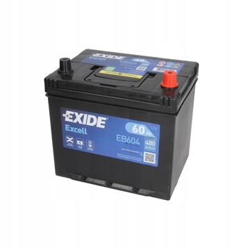 Akumulator EXIDE EXCELL 60Ah 390A P+