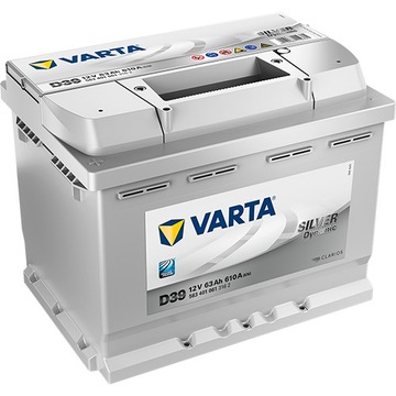 Акумулятор Varta Silver D39 63AH 610A L + Кельце
