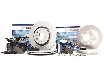 BOSCH TARCZE+KLOCKI PRZÓD+TYŁ SEAT LEON I 280MM