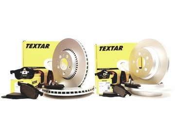TEXTAR диски + колодки передні + задні VOLVO S60 S80