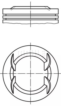 Mahle 011 PI 00111 000 Tłok