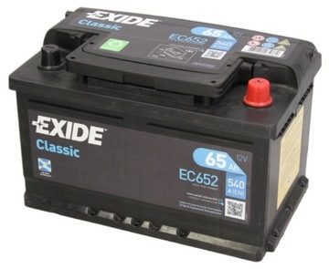 Аккумулятор EXIDE CLASSIC 65AH 540A 65 Ah DOJ + WYM