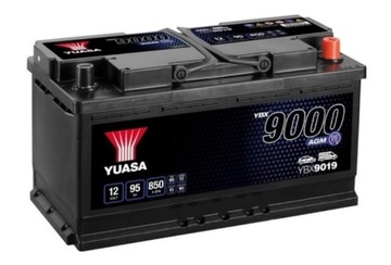 Аккумулятор 12V 95ah 850A P+ AGM YUASA YBX9019