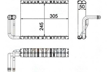 Випарник кондиціонера BMW 5 (F10) 5 (F11) 5 GRAN t