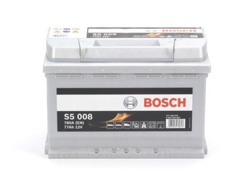 Аккумулятор BOSCH 77AH/780 P+ S5