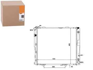 CHŁODNICA MERCEDES W124 250 300D 93- NRF