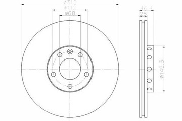 TARCZE HAMULCOWE 2SZT VW PRZÓD PASSAT A4 A6 96-08