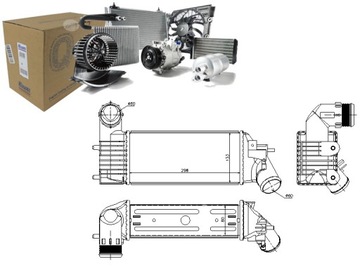 INTERCOOLER CITROEN C5 C5 I C5 II PEUGEOT 406 607