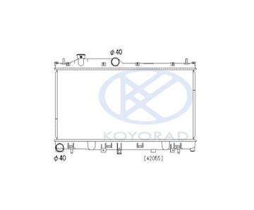 Радіатор водяного охолодження SUBARU OUTBACK 45119al060 автомат