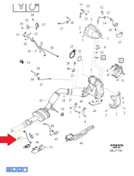 Зонд, датчик сажи Volvo OE 32203033