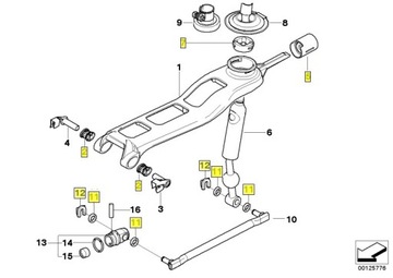 BMW ремкомплект селектора важеля коробки передач E46