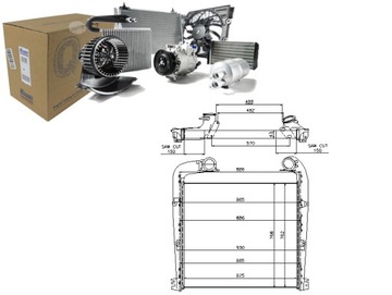 CHŁODNICA POWIETRZA DOLOTOWEGO SCANIA P,G,R,T DC11