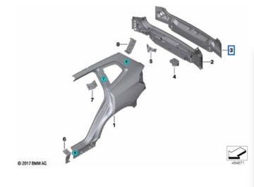 Зовнішній задній ремінь посилення BMW X4 G02 18 -