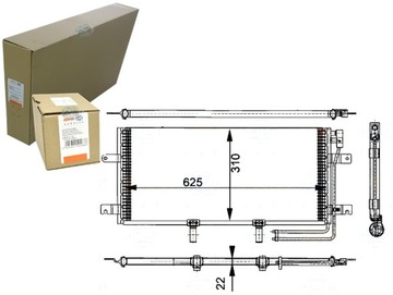 BEHR-HELLA конденсатор кондиціонера VW T4 BEHR Hella