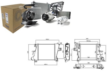 CHŁODNICA POWIETRZA DOLOTOWEGO NISSAN X-TRAIL 2.2D