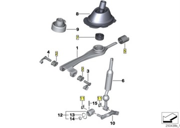 BMW ремкомплект селектора важеля коробки передач M47