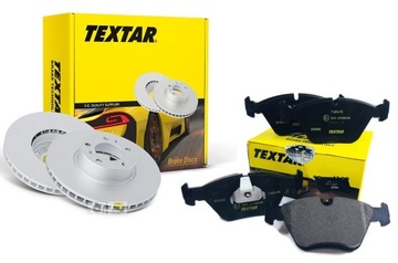 TEXTAR диски + колодки ззаду MERCEDES E W211 300 мм