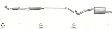 Глушники КПЛ.Skoda Fabia II combi1, 2 06-14р.+комплект
