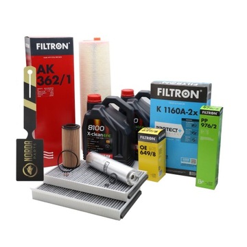 Фільтри Filtron + масло Motul 8100 X-Clean EFE 5W30 10L BMW E60 E61 525d 530d