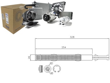 Осушувач кондиціонера AUDI A1 1.4 TFSI (8x1. 8XK