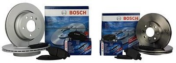 Bosch диски + колодки передні + задні BMW X5 E53 332 мм