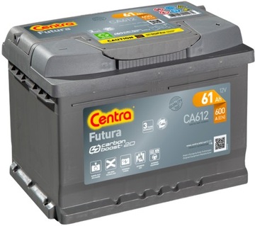 CENTRA AKUMULATOR FUTURA P+ 61AH/600A CA612