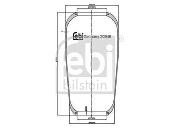 Febi Bilstein 20946 сильфон, Кондиціонер