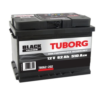 Батарея Tuborg Black 12V 62ah 510A L+ TB562-202