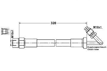 Шланг зчеплення BMW 3 (E30) 5 (E28) 6 (E24) Z1 1.