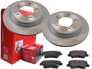 TARCZE KLOCKI BREMBO TYŁ HYUNDAI I30 II VELOSTER