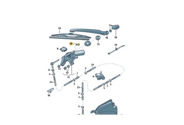 Сопло заднього омивача AUDI A4 B8 Q5 8K9955985A