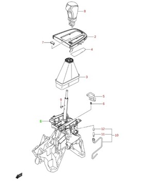 Ручка перемикання передач Suzuki Baleno Automatic